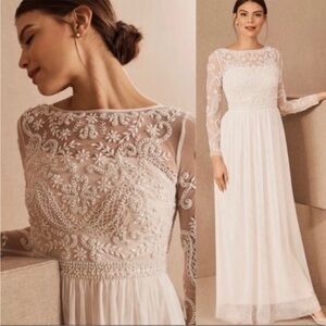 BHLDN SINCLAIR WEDDING DRESS SIZE 12